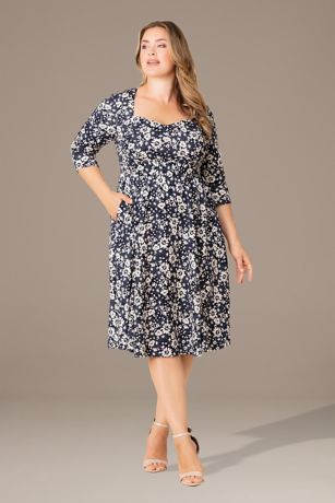 Picture of Plus Size Royal Sweetheart Cocktail Dress