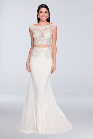 two piece wedding dresses david's bridal