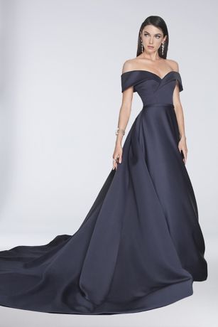 terani couture off the shoulder dress