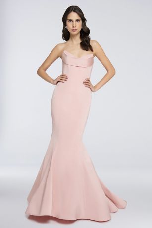 strapless mermaid gown