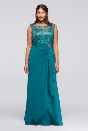 chiffon dress size 18