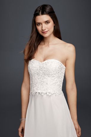 bridal bustier top