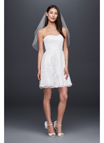 Short A-Line Casual Wedding Dress - DB Studio