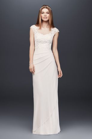 long white sheath dress