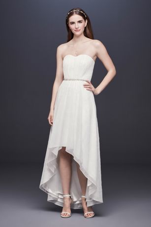 david's bridal high low dress