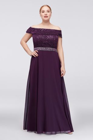 purple gown plus size