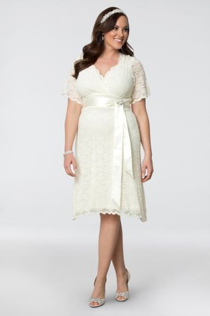 dress short dresses casual plus bridal lace informal david kiyonna davidsbridal