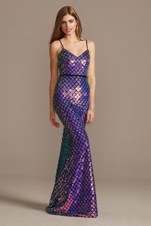 sequin iridescent dress