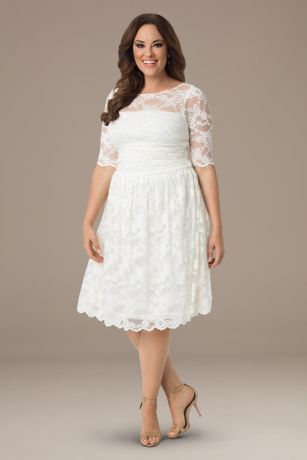 kiyonna aurora lace wedding dress