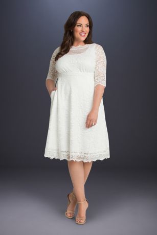 casual wedding dresses for plus size