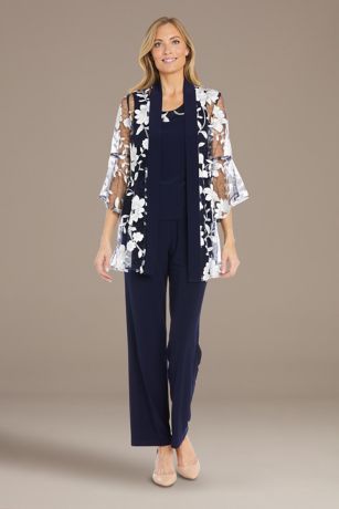 Picture of Floral Applique Sequin Pantsuit Set