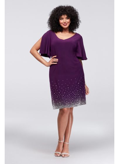Short Sheath Short Sleeves Cocktail and Party Dress - MSK