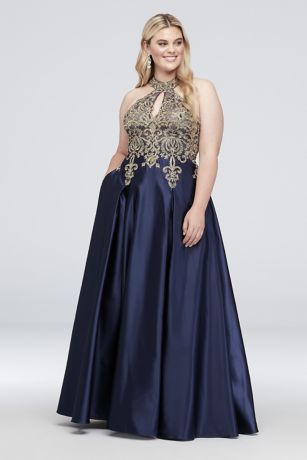 davids bridal plus size prom