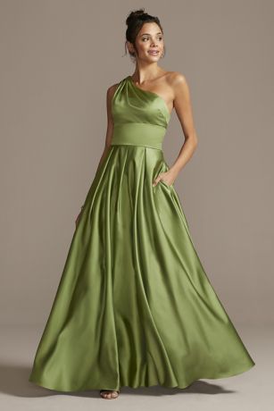 army green homecoming dress