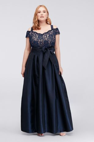 plus size long gown designs