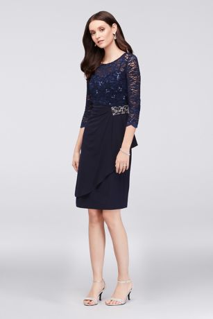 petite navy dresses for weddings