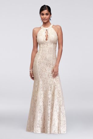 morgan and co glitter lace gown