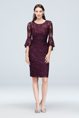 bell sleeve party dress
