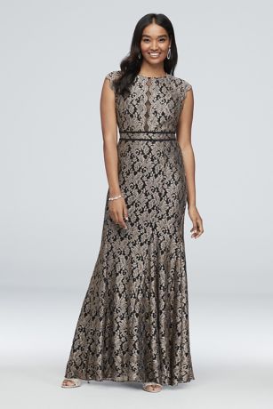 morgan and co glitter lace gown