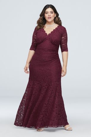 Burgundy Dress for Wedding Sponsor