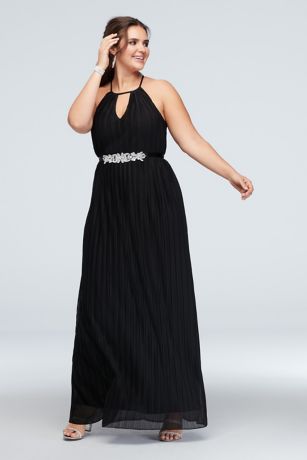 plus size dresses formal black