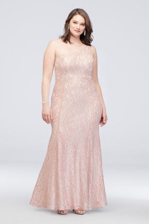 david's bridal cold shoulder glitter lace