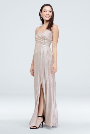 glitter metallic dress