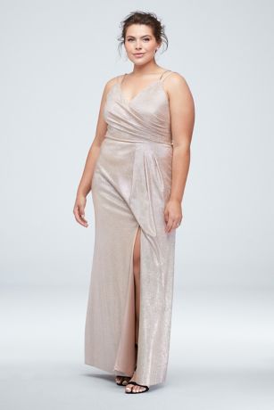 glitter plus size dress