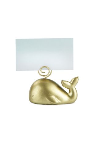 Gold Whale Place Card Holder Set Of 12 David S Bridal