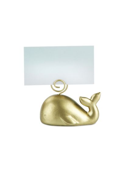 Gold Whale Place Card Holder Set Of 12 David S Bridal