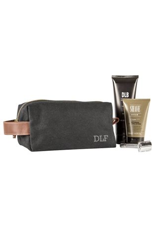 personalized dopp kit leather