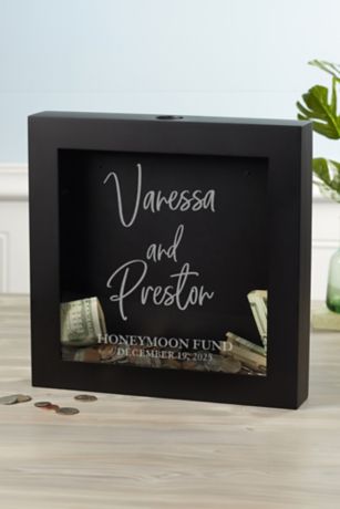 Picture of Honeymoon Fund Personalized Shadow Box