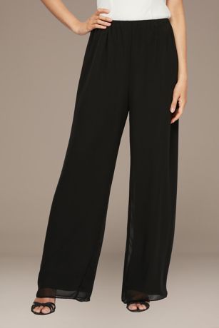 Picture of Straight Leg Chiffon Petite Pants