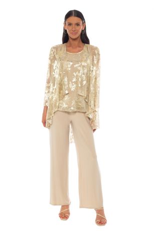 Picture of Printed Crinkle Knit Pantsuit