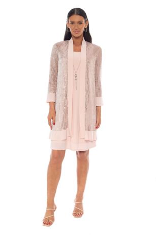 Picture of Sequin Jacket Dress with Necklace