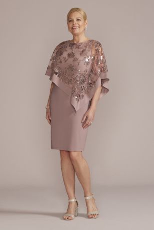 Picture of Short Sequin Capelet Dress