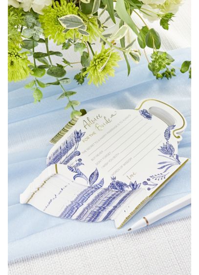 Blue Willow Wedding Advice Cards - Wedding Gifts & Decorations