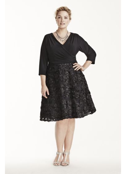 Short A-Line 3/4 Sleeves Cocktail and Party Dress - Marina