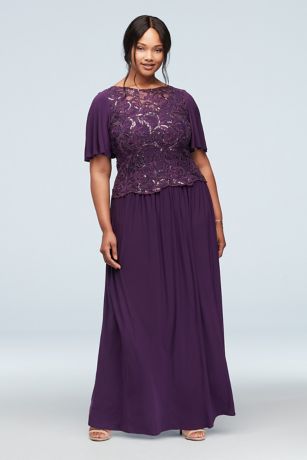plus size black and purple wedding dresses