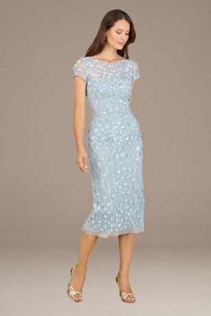 Picture of Lara Embroidered Cap Sleeve Midi Dress