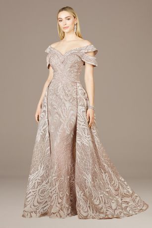 Picture of Lara Off-the-Shoulder Dress with Overskirt