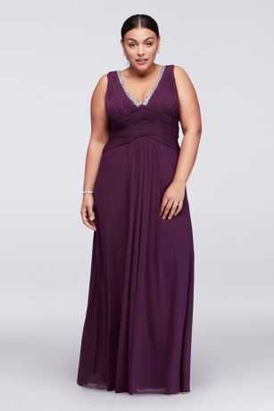 plum dress plus size