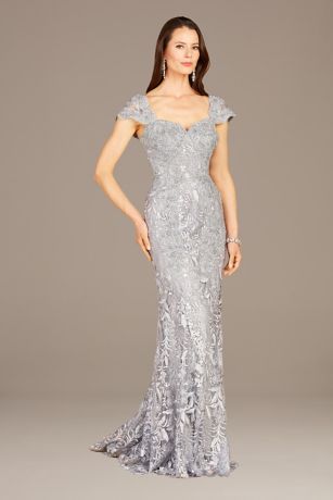 Picture of Lara Ivonne Cap Sleeve Mermaid Dress