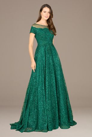 Picture of Lara Short Sleeve Embroidered Ball Gown