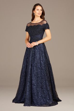 Picture of Lara Short Sleeve Embroidered Ball Gown