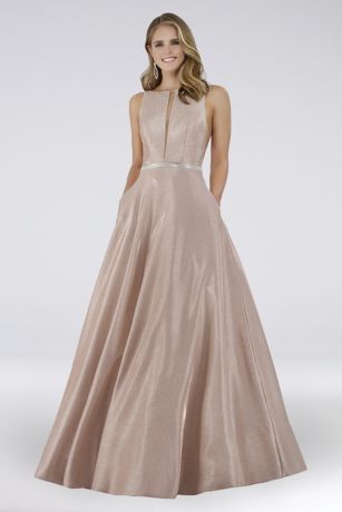 shimmer ball gown