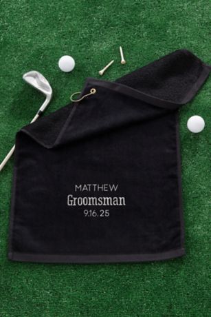 Picture of Wedding Party Personalized Golf Towel