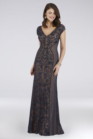 david's bridal long sleeve formal dresses