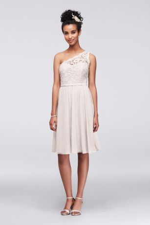 david's bridal short lace dress