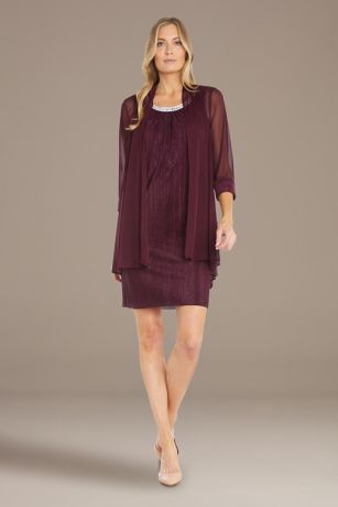 Picture of Two-Piece Glitter Jacket Dress